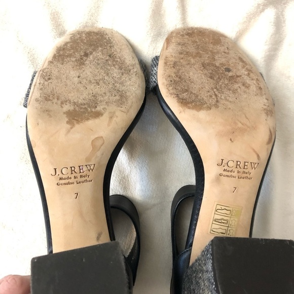 J. Crew Collection Jeweled Tweed Block Heels - Picture 8 of 9